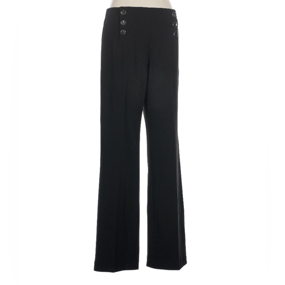 NWT CALVIN KLEIN PANTS SAILOR TROUSERS BLACK Size 6